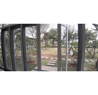 Cửa đi xếp xích không ray nhiều cánh cao cấp