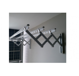 Giàn phơi xếp gắn tường vừa tiết kiệm không gian, lại vừa chịu trọng lực lớn